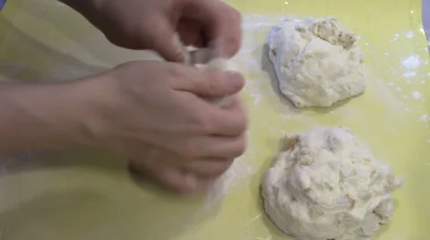Refinement of dough Stock Footage 46741736