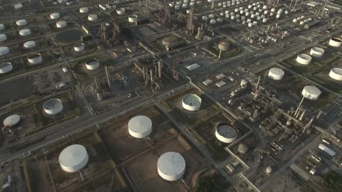 Refinery Aerial #3 Video stock 77142035