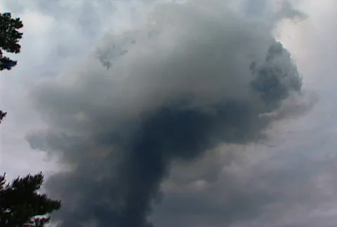 Refinery fire 06 Stock Footage 495579