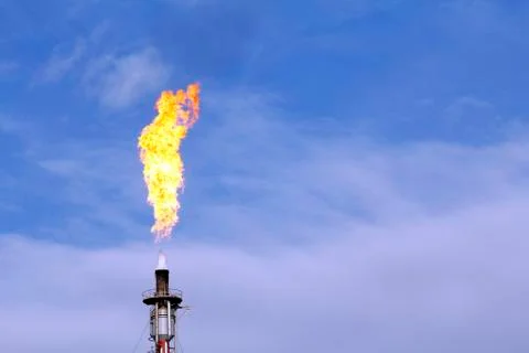 Refinery fire Stock Photos