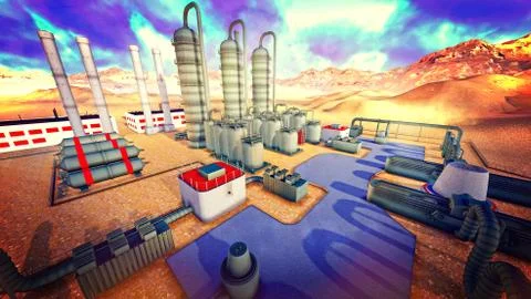 Refinery 스톡 일러스트