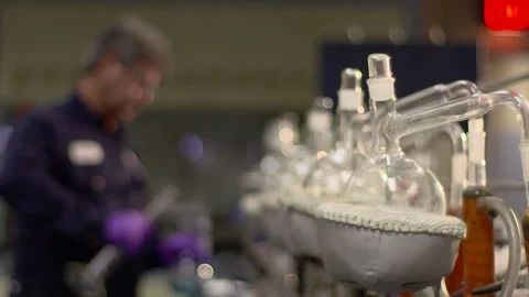 Refinery lab test Video stock 77074874