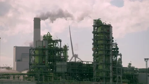 Refinery [medium shot] Stock Footage 131649766
