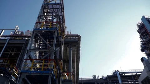 Refinery, Oil refinery Stock Footage 75403570