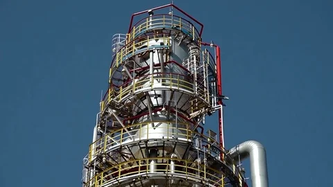 Refinery, Oil refinery Stock Footage 75403949