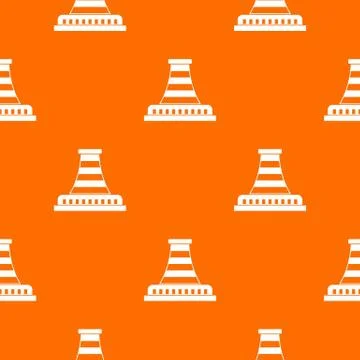 Refinery with pipe pattern seamless Stock Illustration