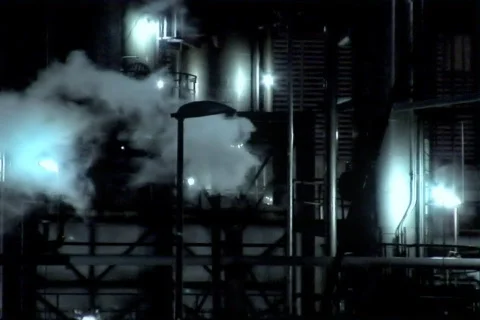 Refinery Pipes (NTSC) Video stock 296589