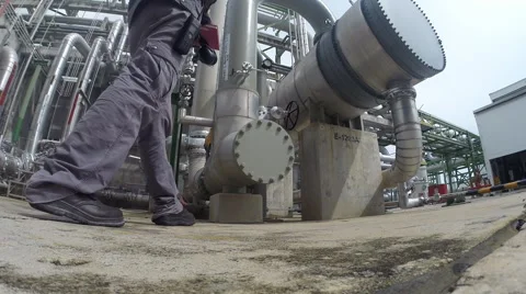 Refinery plant 스톡 동영상 44178052