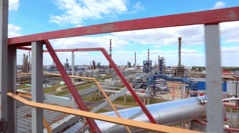 Refinery plant Stock Footage 62334598