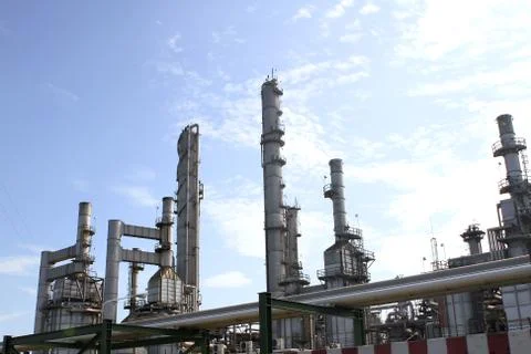Refinery plant Stock Photos