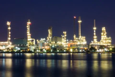 Refinery plant Stock Photos