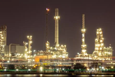Refinery plant Stock Photos