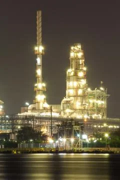 Refinery plant Stock Photos
