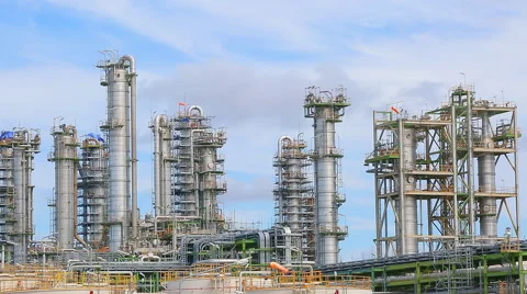 Refinery plant , Time Lapse Stock Footage 50567903