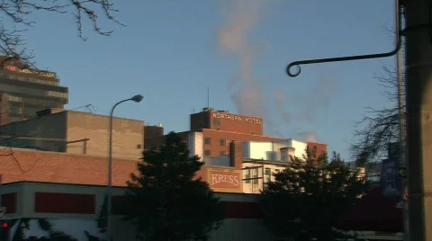 Refinery Steam Skyline Video stock 306939