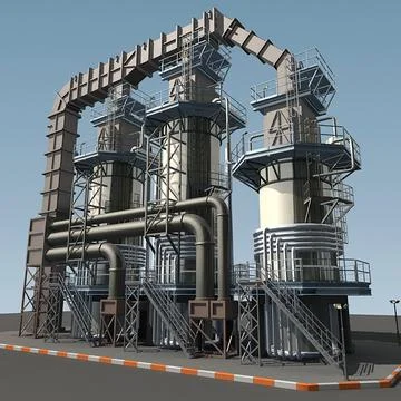 Refinery Unit RUG 3D Model