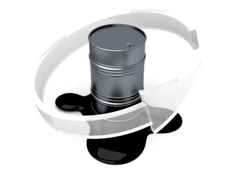 Refining oil.. Stock Illustration