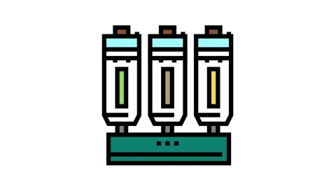 Refining olive color icon animation Stock-Footage 224008387