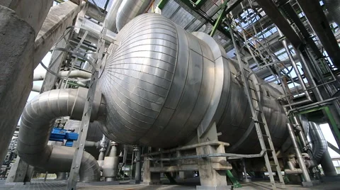 Refining plant Stock Footage 45286947