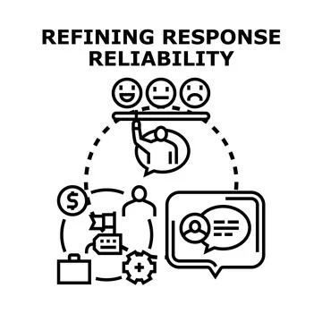 Refining response reliability concept for business process Stock Illustration