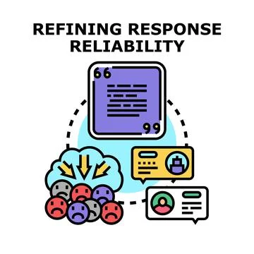 Refining response reliability for customer feedback improvement Illustrazione stock