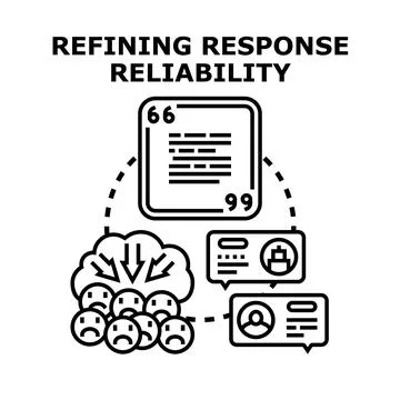 Refining response reliability for customer feedback improvement Illustrazione stock