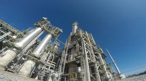 Refining tower Video stock 38853973