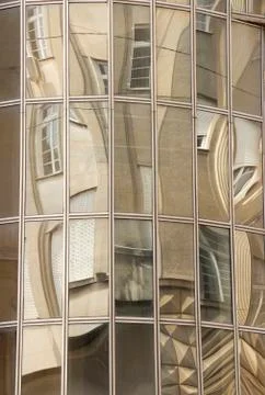 Reflecion at the glass Stock Photos