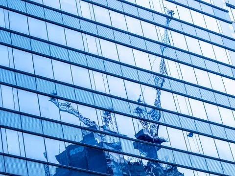 Reflect of crane Stock Photos