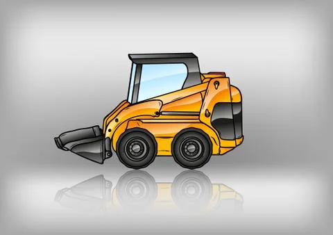 Reflect excavator Stock Illustration