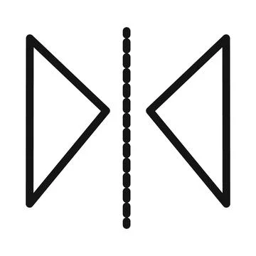 Reflect tool icon mark in filled style Stock Illustration