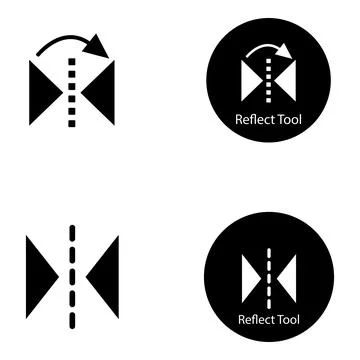 Reflect tool icon vector Stock Illustration