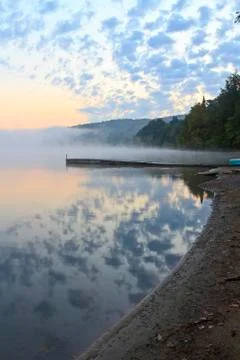 Reflected Adirondack Sunrise Stock Photos