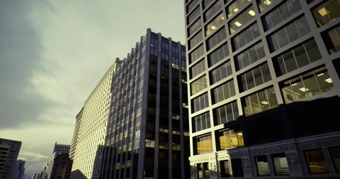 Reflected arch structure featuring expansive layered window arrangement Stock Footage 333563063