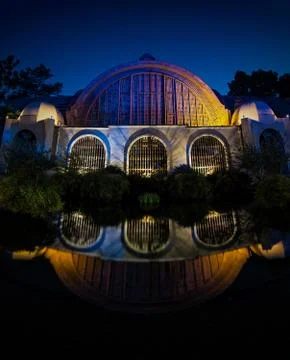 Reflected botanical garden Foto stock