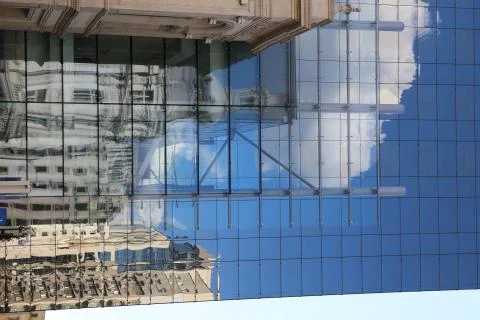 Reflected buildings Stock Photos