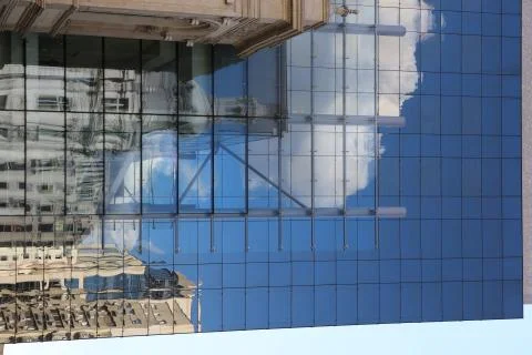 Reflected buildings Stock Photos