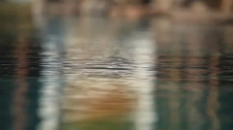 Reflected in the calm water vacation Stock Footage 49071068