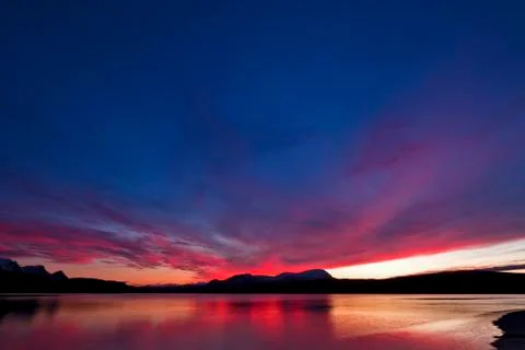 Reflected cloud paintings at the water Stock Photos