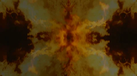 Reflected fire and flames backround Stock Footage 60214827