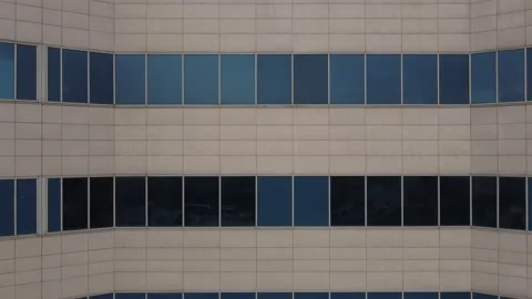 Reflected hospital wall window Stock Footage 153138292