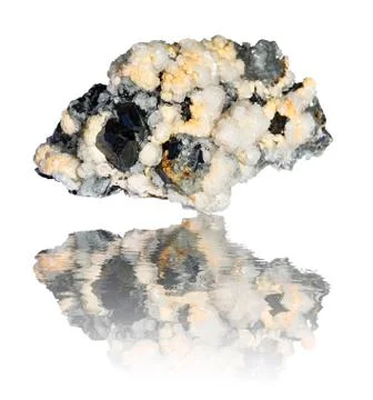 Reflected mixed mineral Foto stock