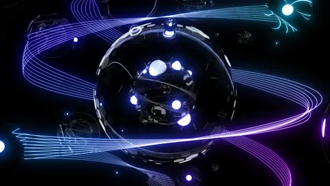 Reflected Neon Stock Footage 153117963