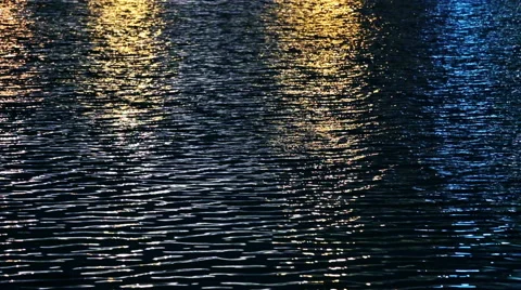 Reflected in the water of the evening. Stock Footage 51249242