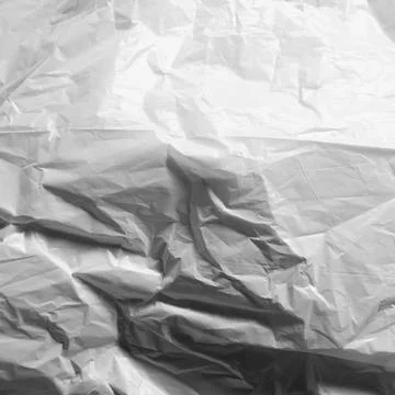 Reflecting light and shadow on creases and folds in scrunched thin white fabric イラスト素材