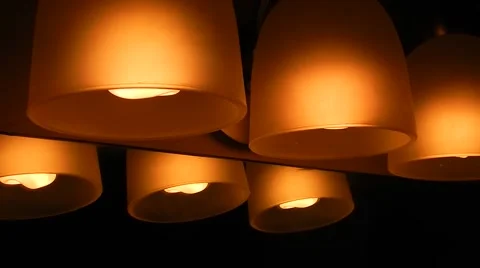 Reflecting of lights in the mirror Stock-Footage 45600783