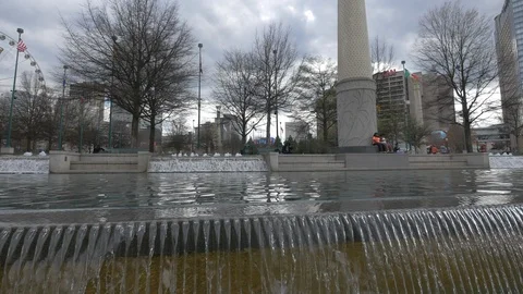 The Reflecting Pool in Atlanta Stock Footage 87241103