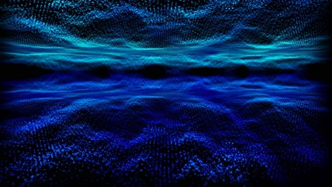 Reflection abstract dark cave waveform sound audio music oscillation, Video stock 141239472