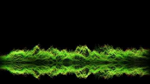 Reflection abstract lemon green waveform sound audio music oscillation, vis.. 動画素材 271341815
