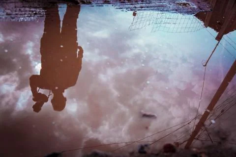 Reflection in an afternoon Stock Photos